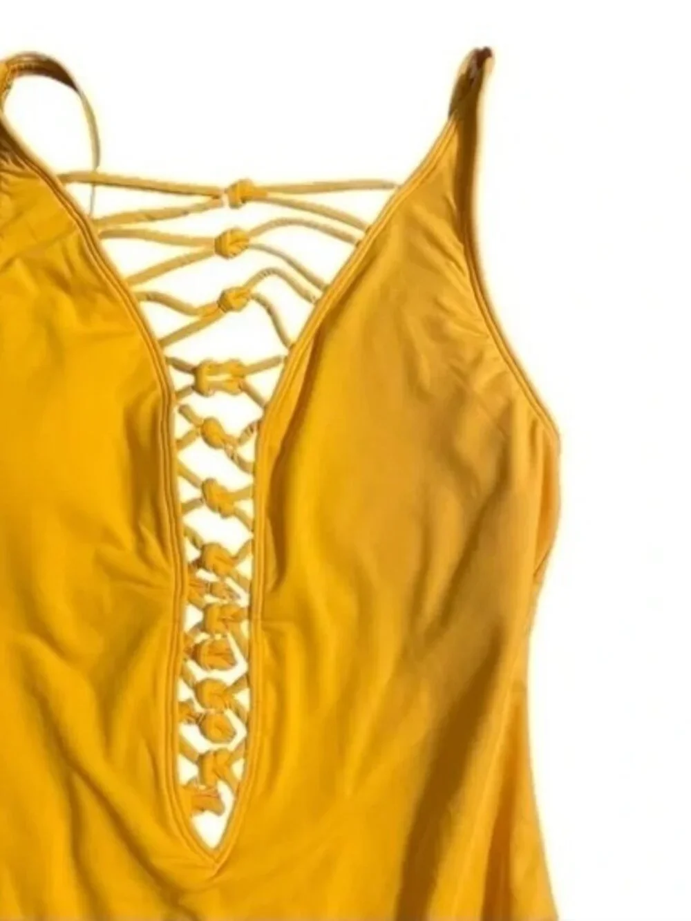 NWT Bleu Rod Beattie Womens Size 14 Core-Lace-Down Mio One-Piece Swimsuit NEW